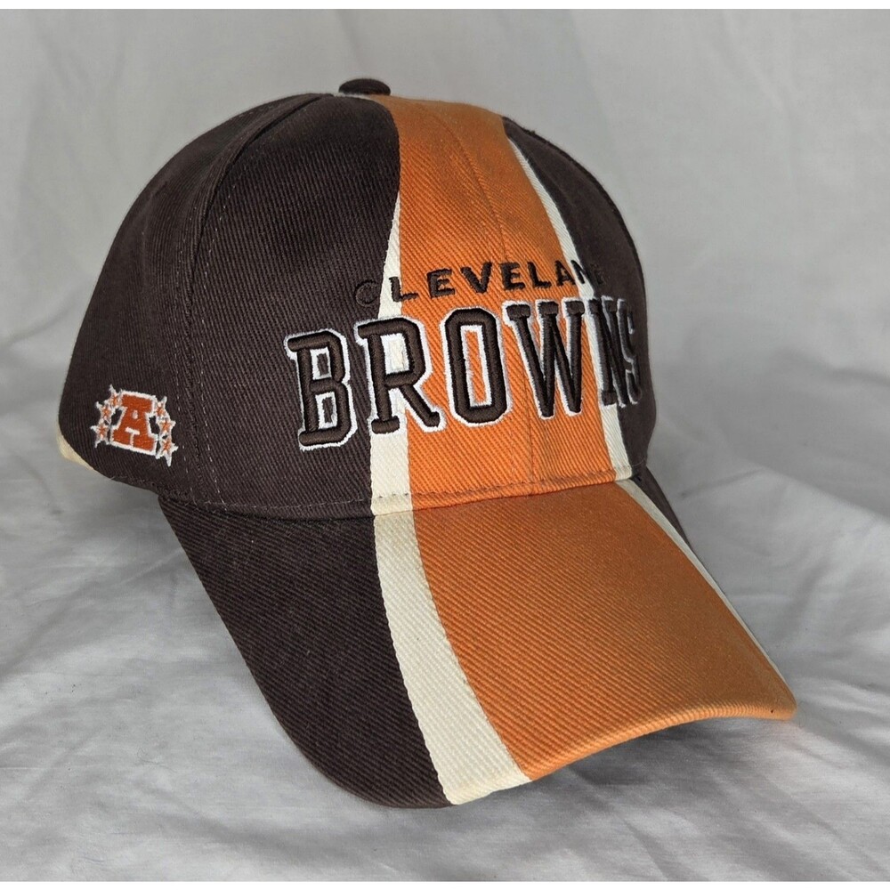 Cleveland Browns NFL Hat Cap Brown & Orange Strap Back Reebok On-Field New
